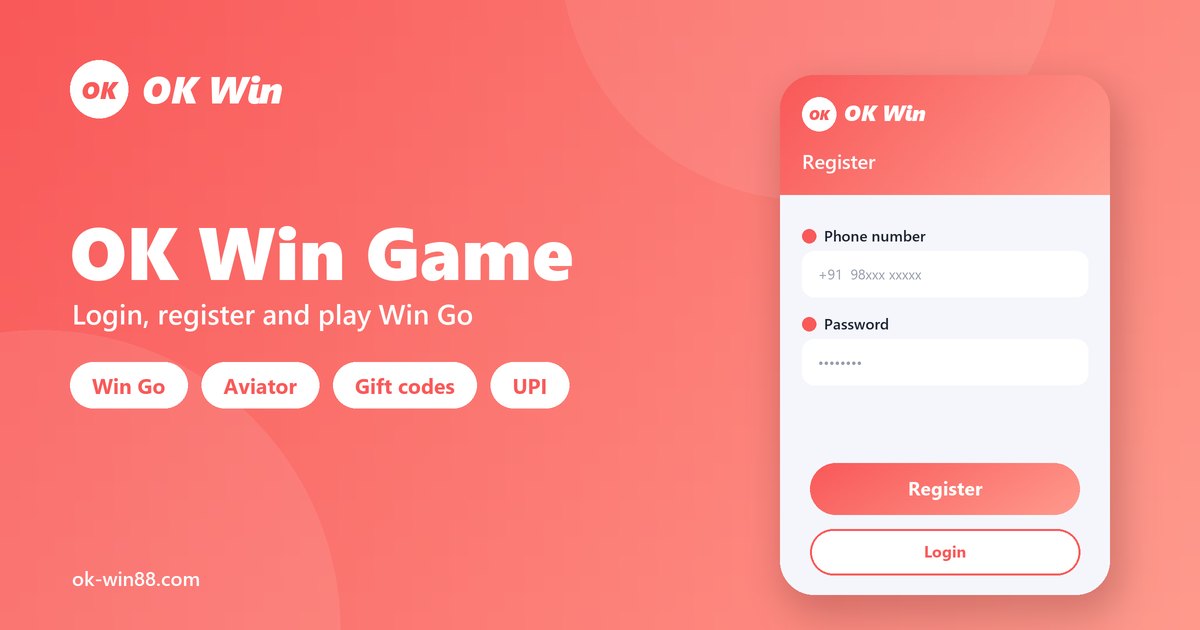 OK Win game – login, register, gift code and Win Go colour prediction