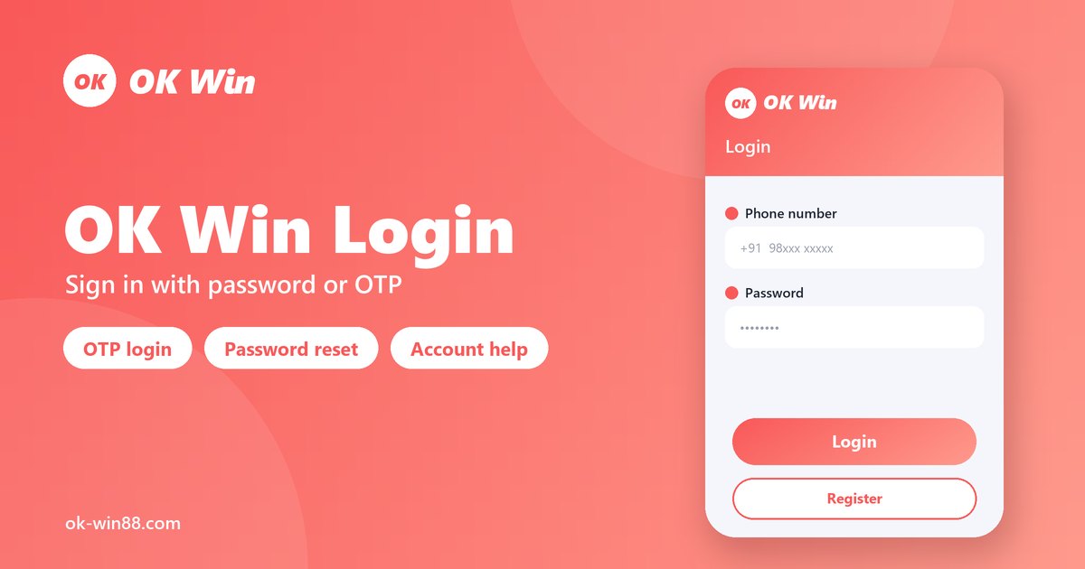 OK Win Login - OKWin sign-in and password recovery guide