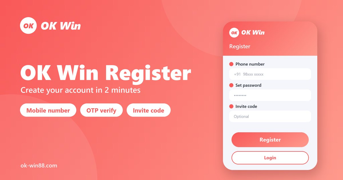 OK Win Register - create your OKWin account